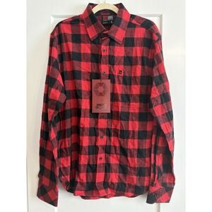 Southpole Authentic Collection Men's Large Buffalo Plaid Flannel Shirt‎ NWT